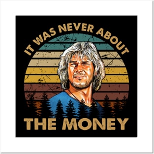 Retro vintage never about the money art gift for fans Posters and Art